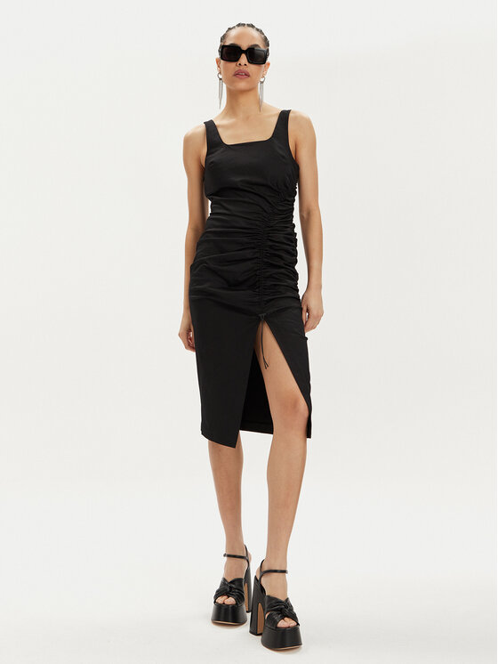 KARL LAGERFELD KARL LAGERFELD Ljetna haljina 241W1303 Crna Slim Fit