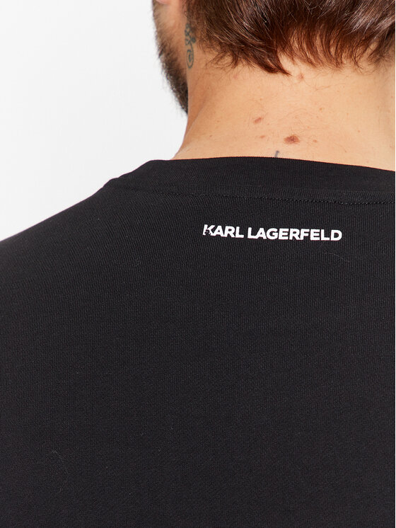 KARL LAGERFELD KARL LAGERFELD Pulóver Sweat Crewneck 705071 500951 Fekete Regular Fit