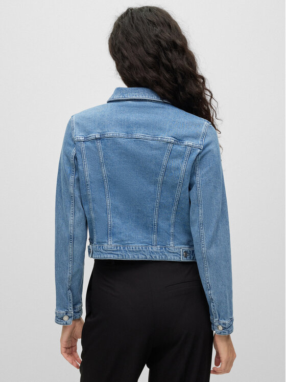 HUGO Hugo Džinsinė striukė 50488939 Mėlyna Slim Fit