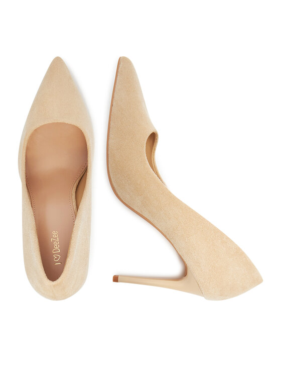DeeZee DeeZee Pantofi cu toc subțire AS2288-11A Bej
