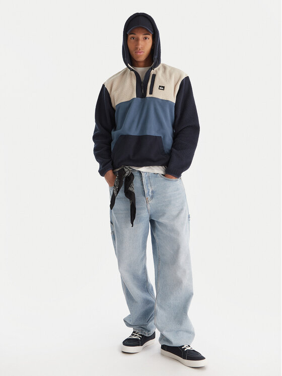Quiksilver Quiksilver Fleecová mikina Ocean View Mix Up EQYPF03073 Tmavomodrá Comfort Fit