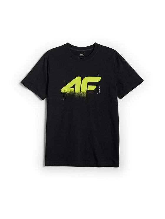 4F 4F T-Shirt COMMERCIAL Czarny Regular Fit