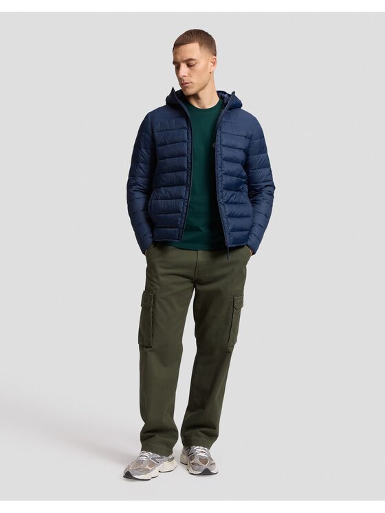 Lee Lee Kurtka puchowa PUFFER JACKET Niebieski Regular Fit