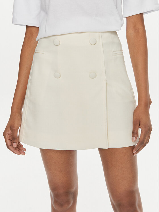MVP Wardrobe MVP Wardrobe Φούστα σε γραμμή Α MVPE4GO040.0TE0138 Μπεζ Classic Fit