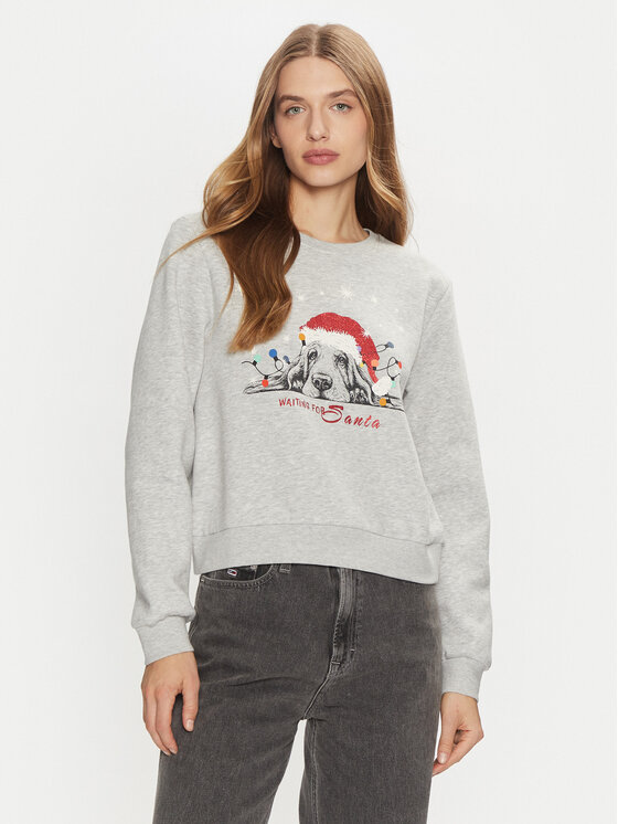 ONLY ONLY Bluză Yda Xmas 15270956 Gri Regular Fit
