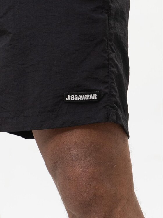 Jigga Wear Jigga Wear Szorty kąpielowe Sportowe Spodenki Kąpielowe Męskie Czarne Jigga Wear Patch XL Czarny