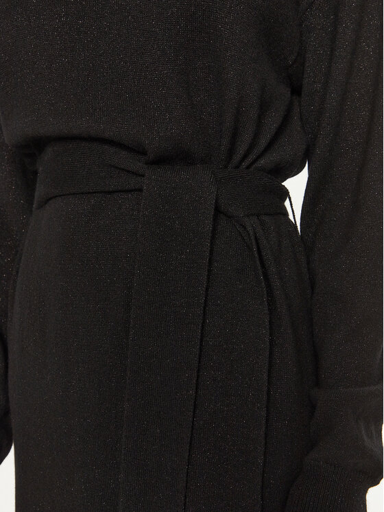 Armani Exchange Armani Exchange Trikotažinė suknelė 6DYA2C YM2FZ 1200 Juoda Regular Fit