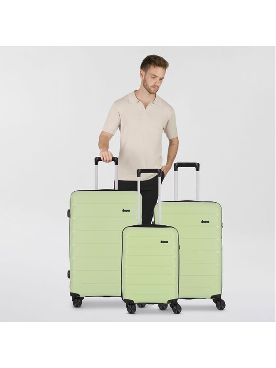 D&N D&N Komplet walizek 310024 Zielony