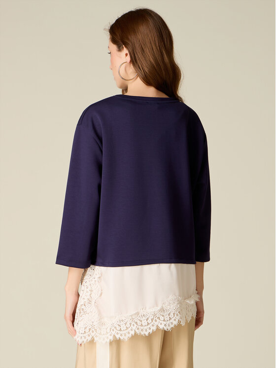 Oltre Oltre Felpa G896J004895N0Z4 Blu Regular Fit
