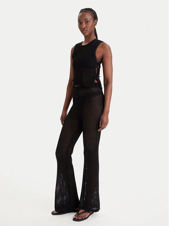 Guess Guess Pantaloni di tessuto E6GB05 Z5632 Nero Regular Fit