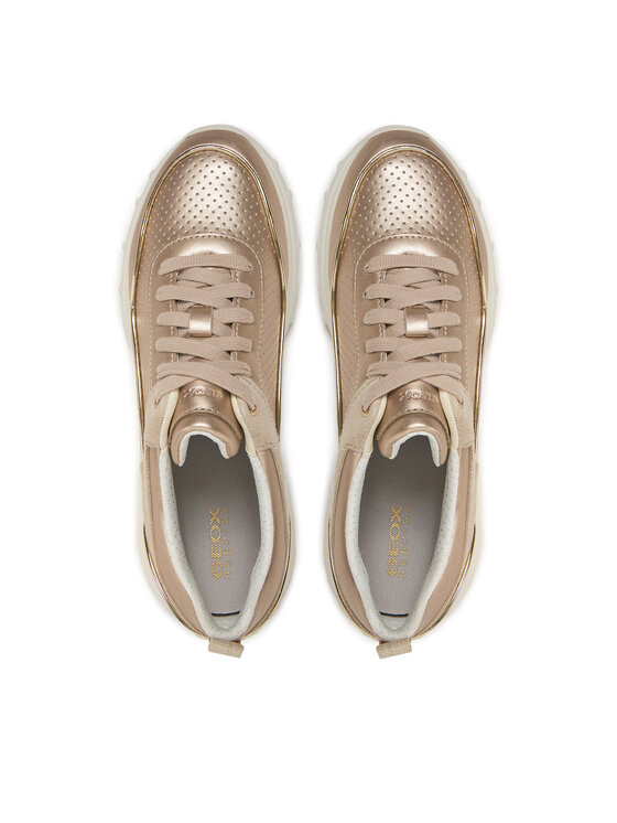 Geox gold sneakers discount