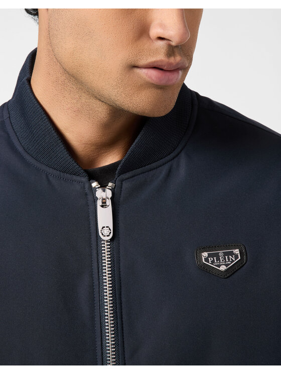 PHILIPP PLEIN PHILIPP PLEIN Kurtka bomber 25601 Granatowy Regular Fit