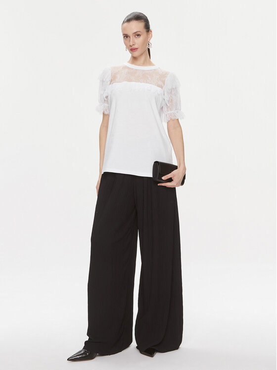 TWINSET TWINSET Μπλουζάκι 241TP2217 Λευκό Regular Fit