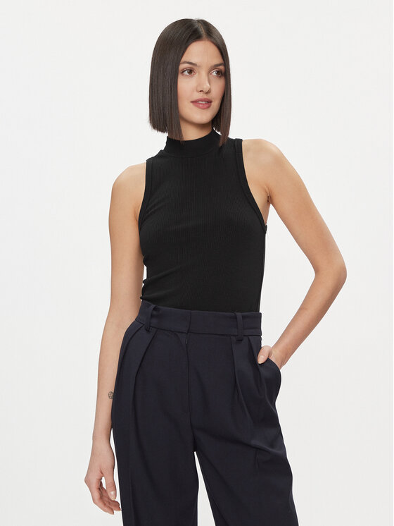 Tommy Hilfiger Tommy Hilfiger Top WW0WW41027 Nero Slim Fit