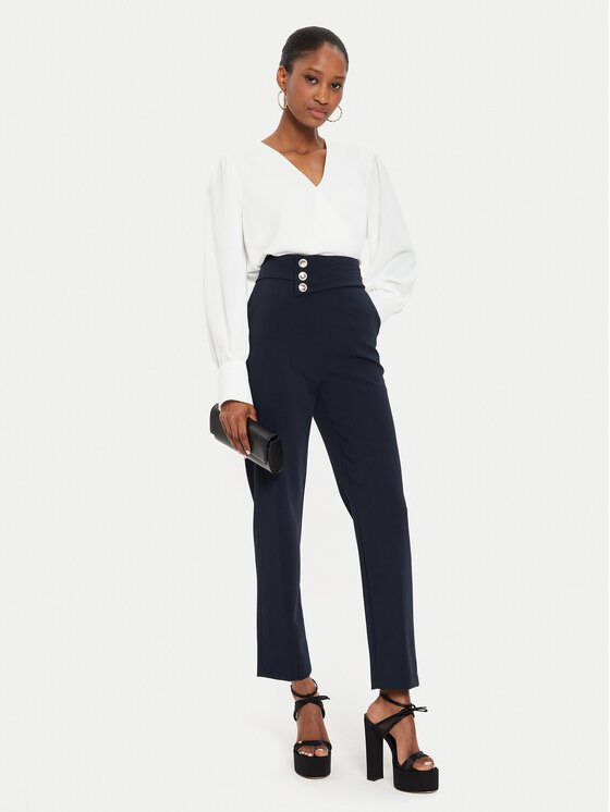 Rinascimento Rinascimento Pantaloni din material CFC0119756003 Bleumarin Regular Fit