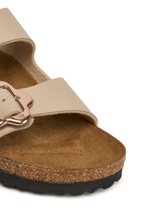 Birkenstock Birkenstock Iešļūcenes Arizona Flower Buckle Kids 1030419 D Écru