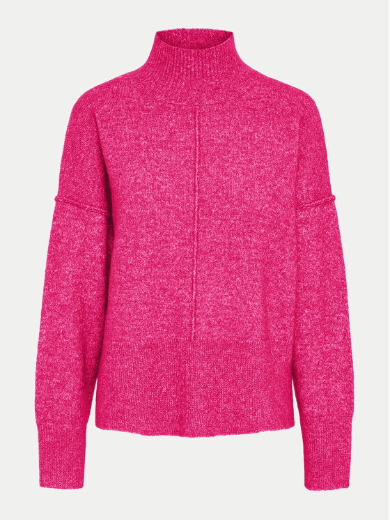 YAS YAS Bluză cu gât 26030703 Roz Relaxed Fit