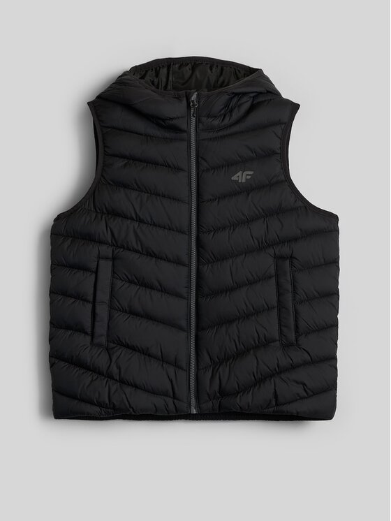 4F 4F Gilet 4FJRAW26TVJAM431-20S Nero Regular Fit