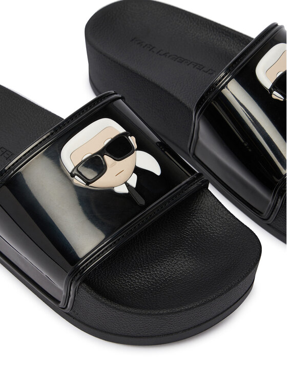 KARL LAGERFELD KARL LAGERFELD Παντόφλες Kondo Maxi II KL80805C Μαύρο