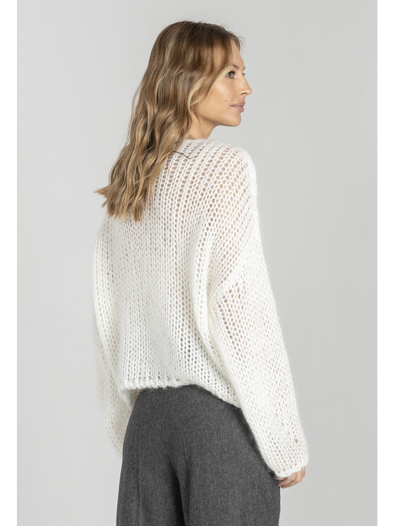 Deni Cler Milano Deni Cler Milano Sweter T-DC-S482-E5-95-11-1 Écru Loose Fit