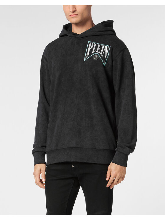 PHILIPP PLEIN PHILIPP PLEIN Mikina 22637 Černá Regular Fit