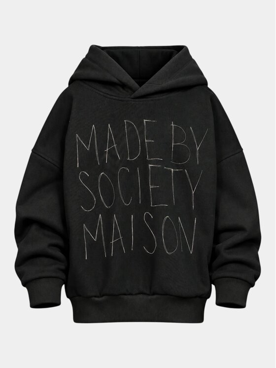 MADE BY SOCIETY MADE BY SOCIETY Kurtka przejściowa TOOL Hoodie - H37527 Czarny Basic Fit