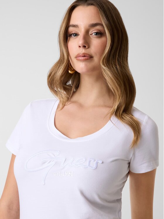 Guess Guess T-Shirt 181825 Biały Classic Fit