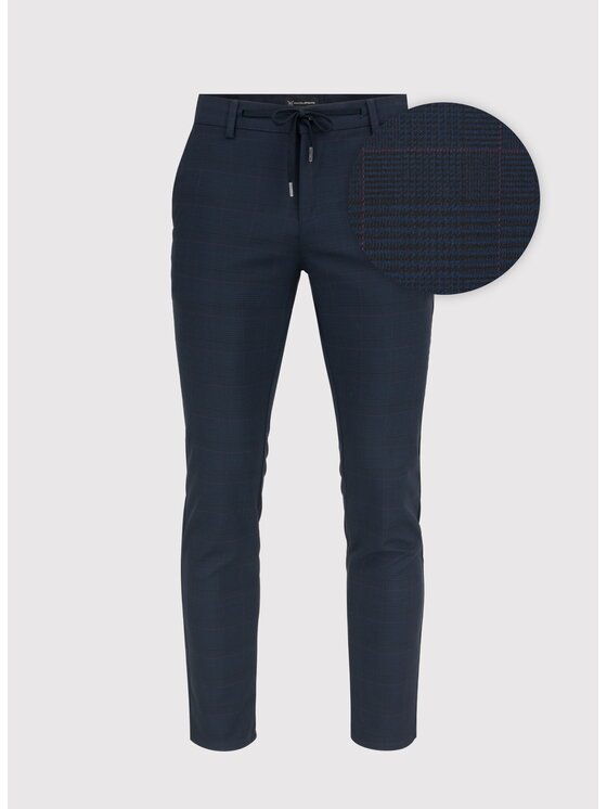 Pako Lorente Pako Lorente Spodnie materiałowe P24WF-WX-011 Granatowy Classic Fit