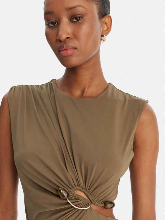 Bardot Bardot Официална рокля Felix 60289DB Зелен Slim Fit