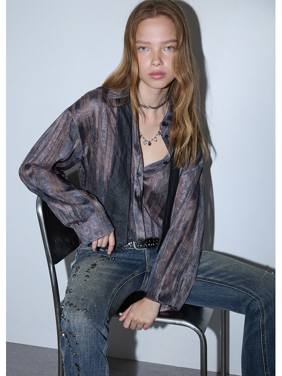Liu Jo Liu Jo Camicia UF6125T3260L9146 Marrone Regular Fit