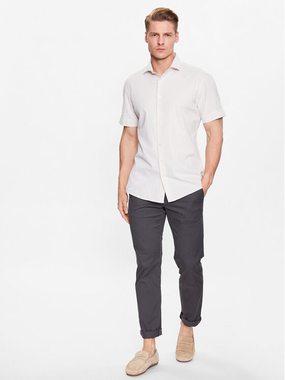 Lindbergh Lindbergh Cămașă 30-203431 Bej Slim Fit