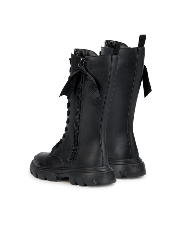 Geox Meisje J Junette Girl enkellaars, zwart, 34 EU