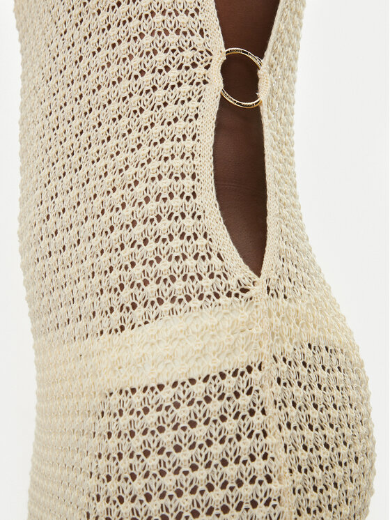 Guess Guess Pludmales kleita E5GK12 Z3N30 Écru Regular Fit