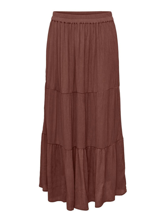 ONLY ONLY Spódnica maxi Mikka 15324808 Brązowy Regular Fit