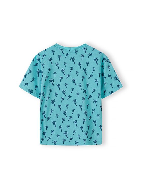 MINOTI MINOTI Komplet t-shirt i spodenki 17SET 6 Turkusowy Regular Fit
