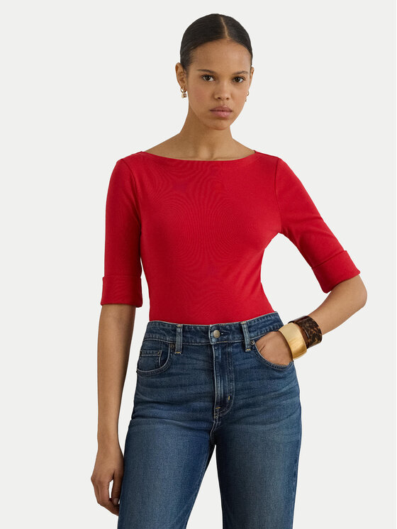 LAUREN RALPH LAUREN LAUREN RALPH LAUREN Bluse 200654963200 Rot Slim Fit