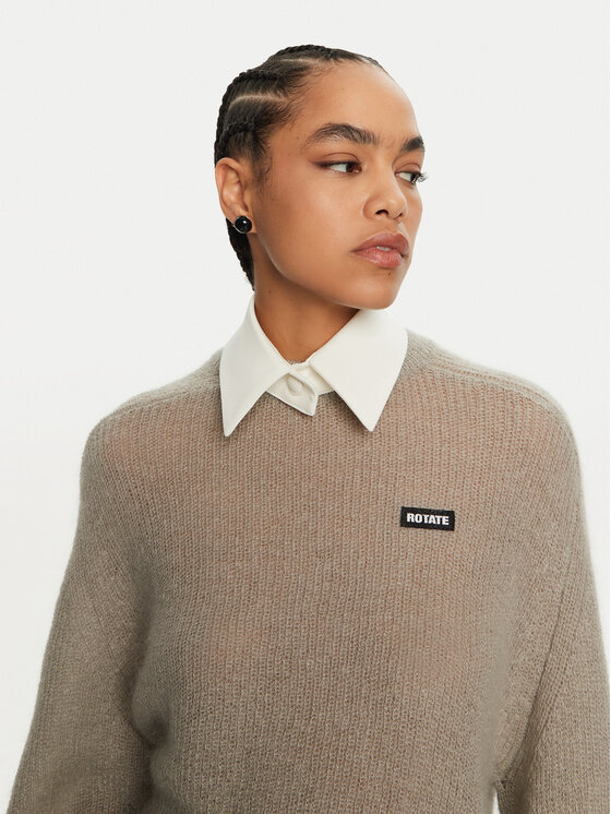 ROTATE ROTATE Pullover Brandy 1128671125 Grau Regular Fit