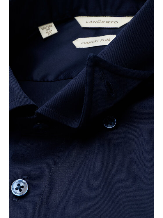 Lancerto Lancerto Koszula Gaia KO073226000014 Granatowy Slim Fit