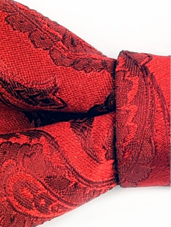 ELSNER ELSNER Papillon BUTTERFLY Z JEDWABNEGO ŻAKARDU A5093 Rosso