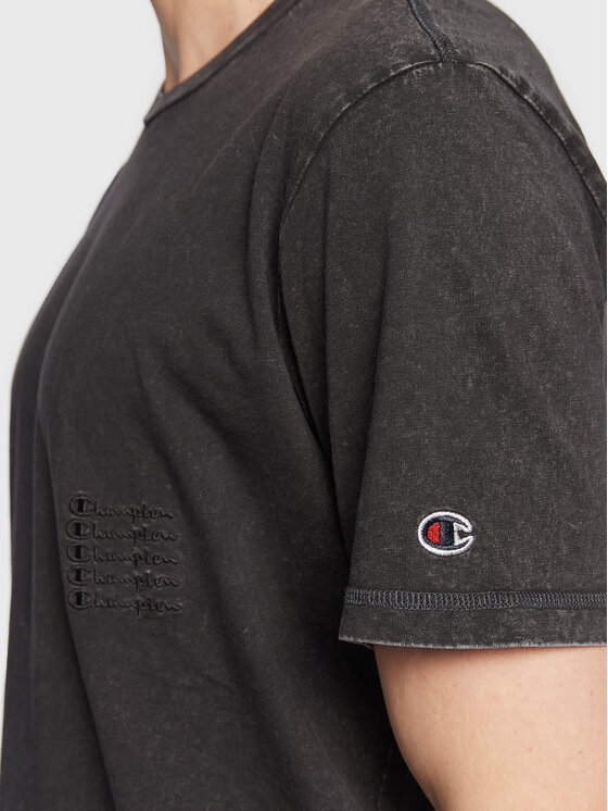 T-shirt Ice-Dyed 217897 Nero Regular Fit