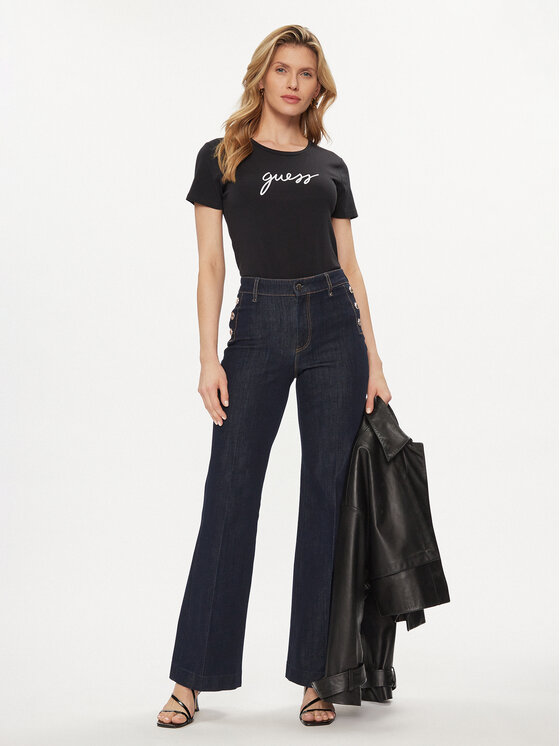 Guess Guess T-Shirt O4RM09 KBBU1 Schwarz Regular Fit