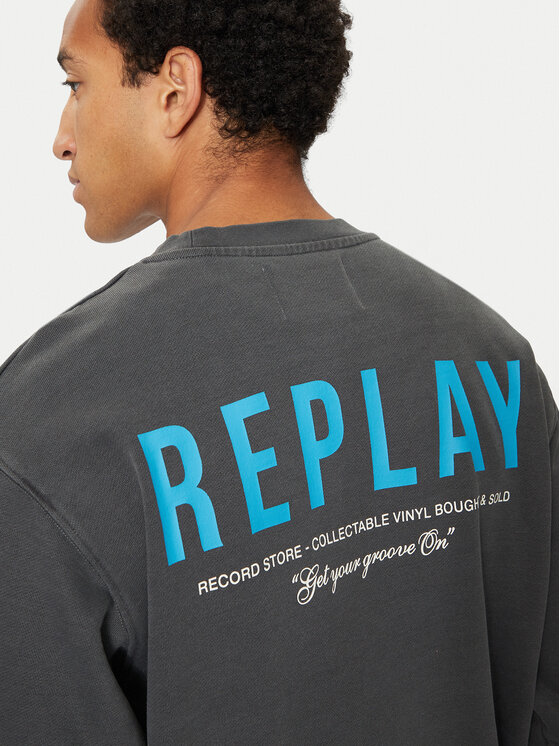 REPLAY REPLAY Суитшърт M6967 .000.22890G Сив Regular Fit