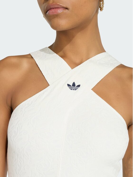 adidas adidas Sukienka codzienna 168512 Kremowy Slim Fit