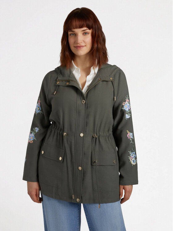Fiorella Rubino Fiorella Rubino Cappotto F411T001300N035 Verde A-Line Fit