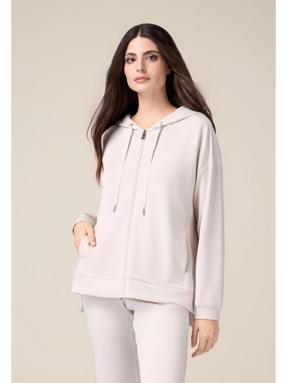 Oltre Oltre Felpa G913J003951N002 Écru Regular Fit