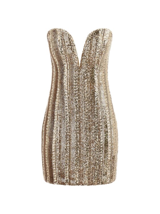 Marciano Guess Marciano Guess Kleid für den Alltag 180138 Goldfarben Classic Fit