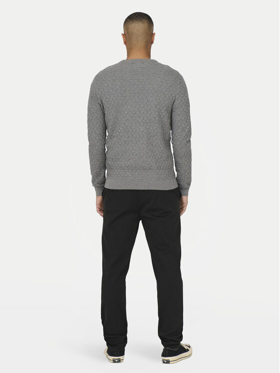 Only & Sons Only & Sons Megztinis 22026559 Pilka Regular Fit