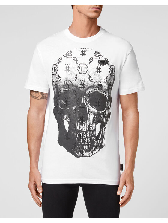 PHILIPP PLEIN PHILIPP PLEIN T-Shirt 99 Bílá Regular Fit