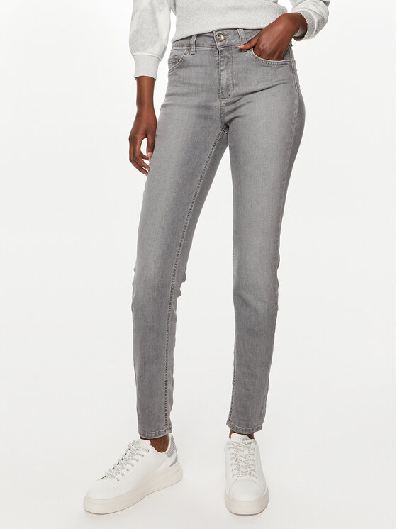 Liu Jo Džínsy UF4013 D4614 Sivá Slim Fit