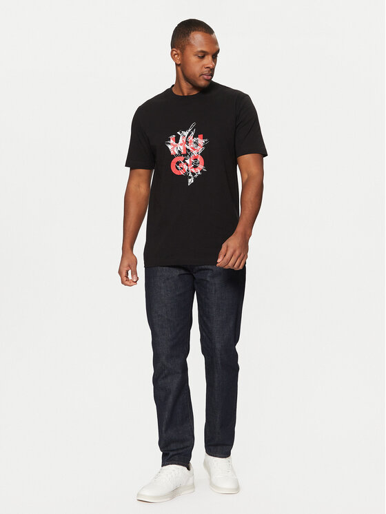 HUGO HUGO T-Shirt Racing Bulls 50523839 Czarny Regular Fit
